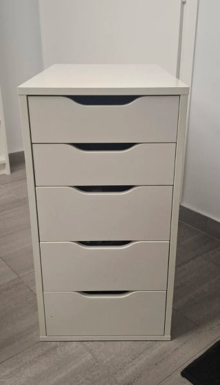 Cajonera Blanca de 5 Cajones