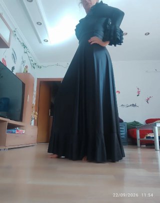 Traje de flamenca negro