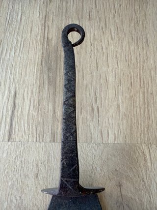 Espátula Antigua de Hierro para Pan