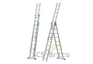 Escalera Aluminio 3x7 - 2+2+2 M - 54-60-54x25mm