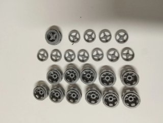 12 Llantas Slot Scalextric 15,8mm