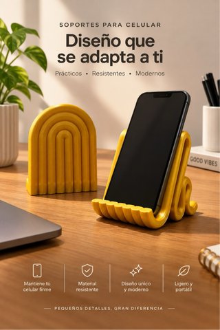 Soporte moderno para Móvil - impresión 3D