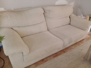 Sofá de 3 plazas beige