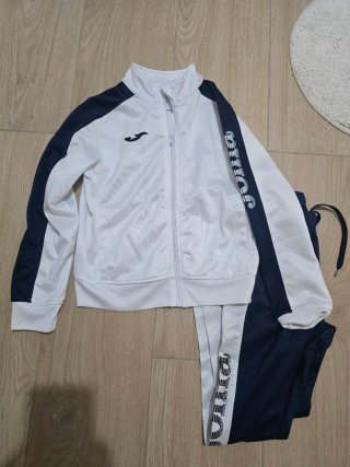 Chándal Joma niño blanco y azul