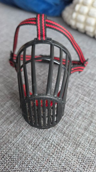 Bozal para Perro Negro y Rojo