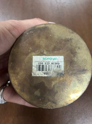 Caja Marroquí Antigua de Latón Repujado