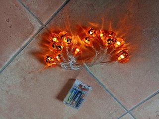 Luci decorative Halloween a forma di zucca