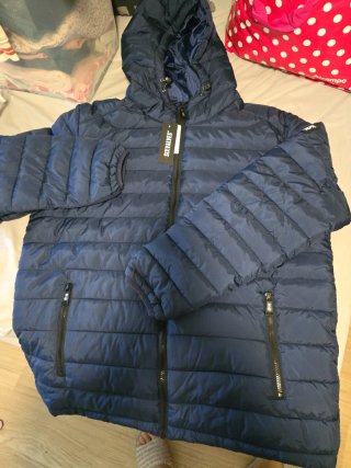 Chaqueta Acolchada Azul Six Valves