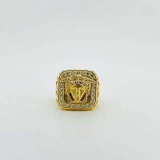 Sello Medusa Versace Oro 18K con circonitas