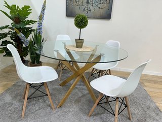 Mesa de Cristal Templado 120cm