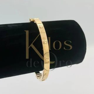 Pulsera rígida hueca con tornillos