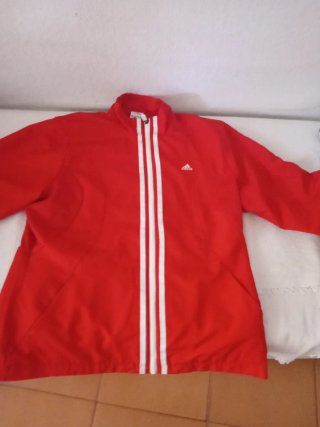 Chaqueta Fina Adidas Vintage Roja