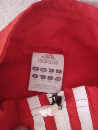 Chaqueta Fina Adidas Vintage Roja