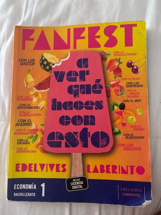 Libro de Economía 1 de Bachillerato de humanidades