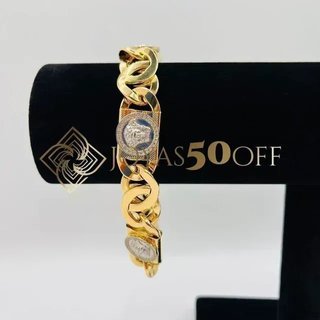 Pulsera Cartier Versace Bicolor 15mm 18K