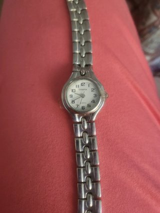 Reloj Geneva Mujer Plata y Blanco