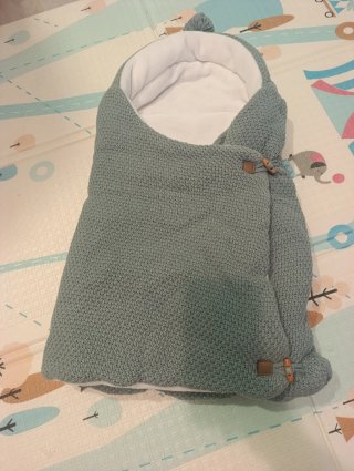 Saco invierno bebé tejido