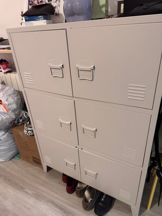 Taquilla Metálica Zapatero Gris