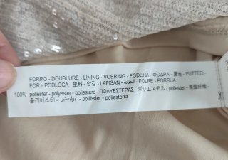 Vestido Midi de Lentejuelas Plateadas-Zara Talla M