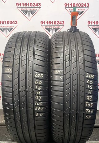 205 60 16 H BRIDGESTONE RUEDA USADA DE PEUGEOT 407