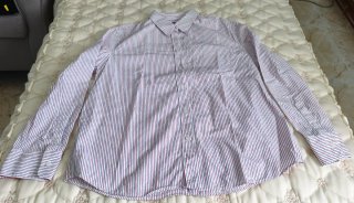 Camisa Zara Rayas Blancas Rojas y Azul