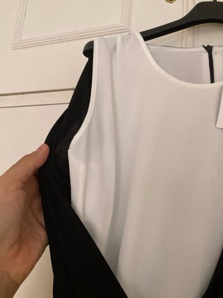 Mono Zara Negro y Blanco Talla M