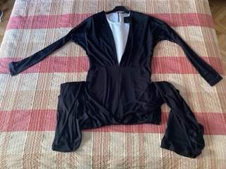 Mono Zara Negro y Blanco Talla M