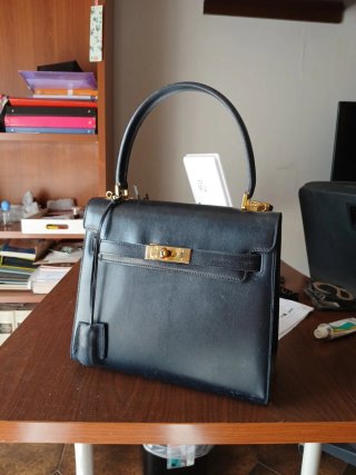 Borsa in pelle a mano blu navy (BELTRAMI)
