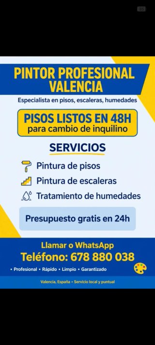 Servicios de Pintura Profesional en Valencia