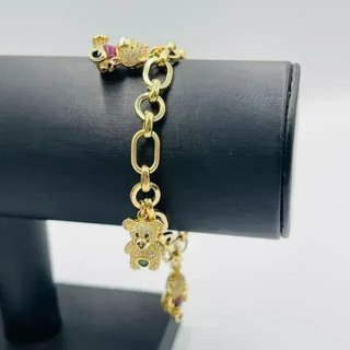 Pulsera Osos Circonitas 18K