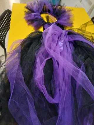 Disfraz Maléfica Talla s m Morado Negro halloween