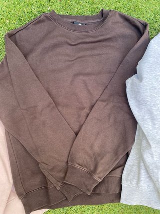 Pack 3 Sudaderas H&M Talla M – Rosa, Marrón y Gris