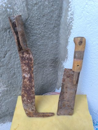 Set de 2 Herramientas Agrícolas, hocino y cuchillo