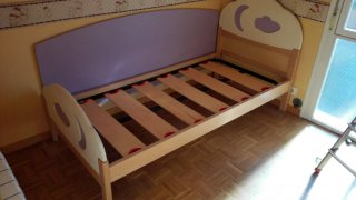 Cama Infantil de Madera con Cabecero y sinfonier
