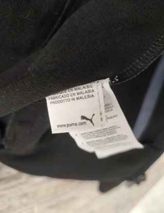 Sudadera Puma Negra con Cremallera