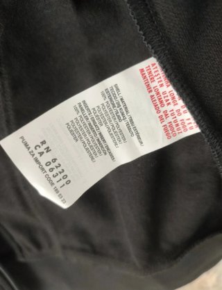 Sudadera Puma Negra con Cremallera
