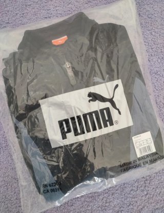Sudadera Puma Negra con Cremallera