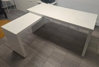 Escritorio Blanco en Forma de L