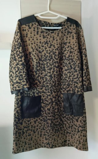 Vestido Hongo Animal Print Talla 46