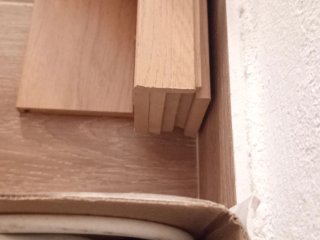 5tapetas mdf melamina roble miel 70 x 10 x 2200