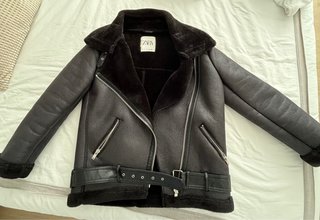 Cazadora doble faz negra ZARA