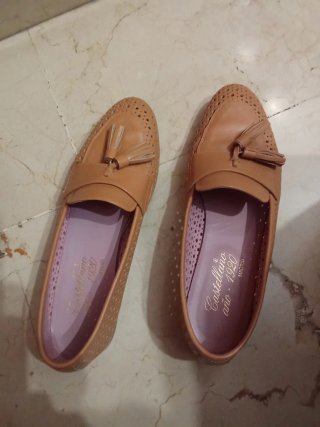 Zapatos Castellanos Beige/Marrón Talla 38