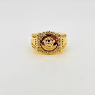 Sello Exagonal Medusa 18K Oro