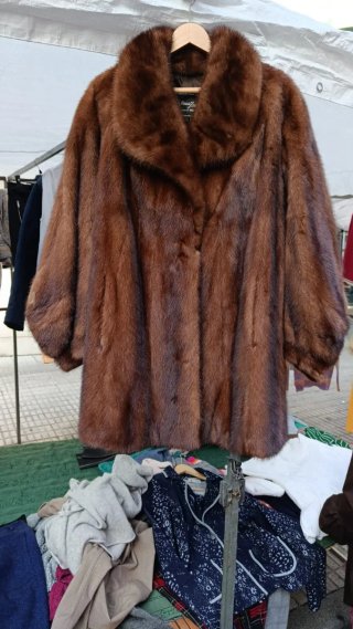 Chaquetón de Piel Marrón