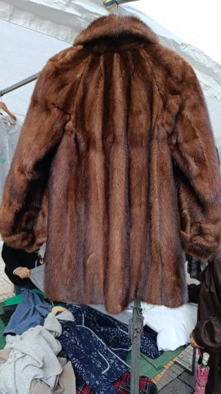 Chaquetón de Piel Marrón