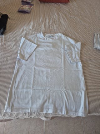 Camiseta Zara Hombre Talla L Blanca