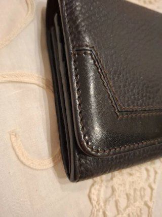 Monedero Burberry Negro Piel Texturizada