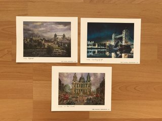 Pack 3 Litografias Vintage London Thomas Benacci