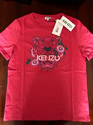 Camiseta Kenzo Tiger Rosa Talla S