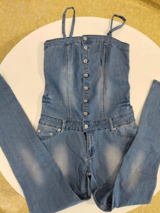 Salopette jeans donna